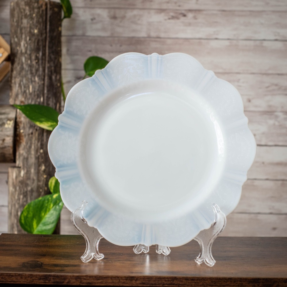 1930s Macbeth-Evans Monax Depression Glass American Sweetheart Plate